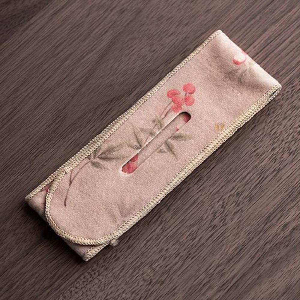Anti-Drop Teapot Cover Cloth Suede Teapot Carrying Cover Retro Tea Accessories Tea Ceremony