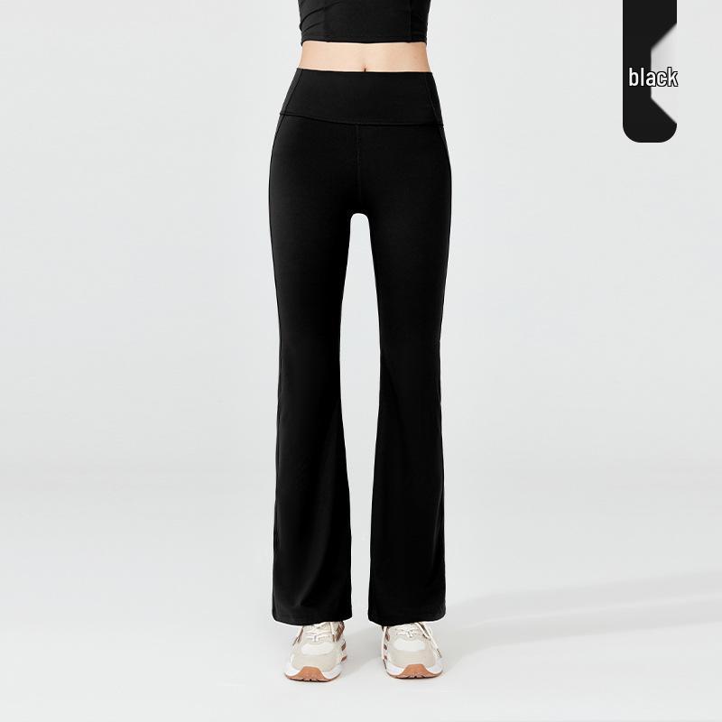

2025 Women s High Waist Hip Lifting Flare Yoga Pants with Cargo Pockets Large