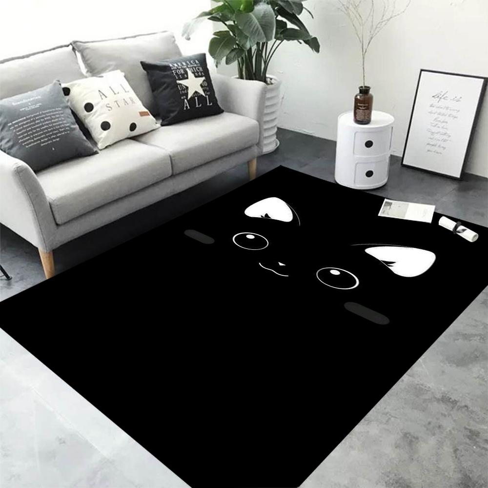 Panther Carpet Black Leopard Rug for Living Room Large Area Rug Animal Lion Tiger Doormat for Bedroom Home Decoration