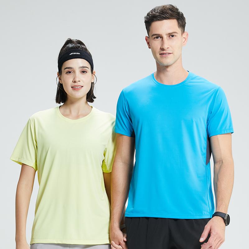 Mens Short Sleeve Running T-shirt Gym Jogging Sports Tops Male Fitness Sweatshirts High Quality Breathable Muscle Fit Sport Tees