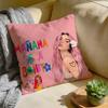 Cushion Cover Washed Linen Soft Breathable Decorative Case Sofa Home Pillow cover Singer KKarol G Funny MManana Sera Bonito
