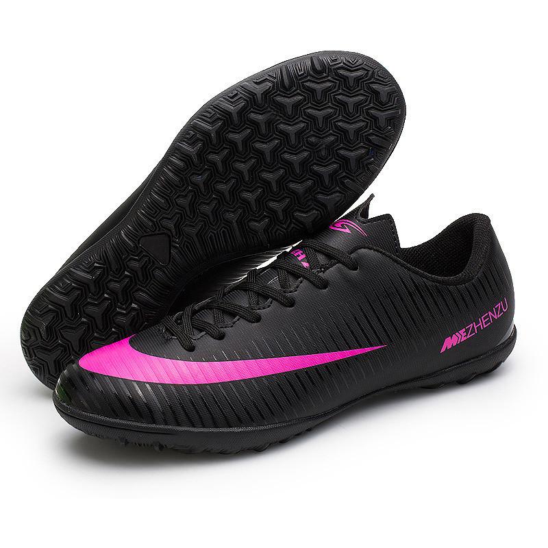 Low-Top Football Shoes Tf Broken Nails Artificial Turf Ag Nails Leather Feet Boys And Girls Children Youth Student Training Shoes