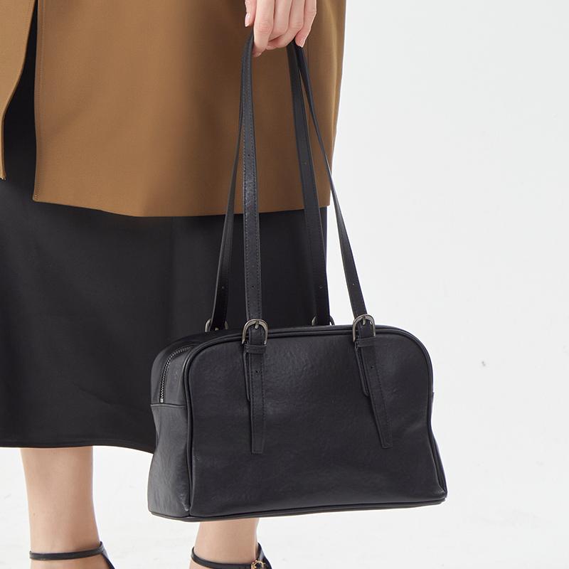 Women's Retro Large Capacity Cowhide Bag Ladies Cow Genuine Leather Shoulder Bags Female Classic Designer Luxury Handbags Lady