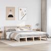Solid Wood Bed without Mattress 200 x 200 cm Pine
