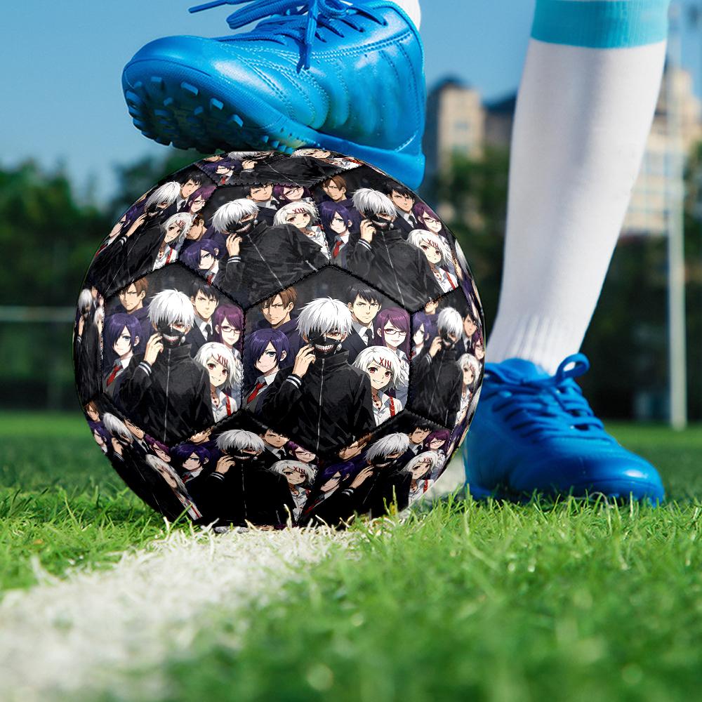 Tokyo Ghoul Masked Mystery Size 5 Soccer Ball,Indoor/Outdoor Suitable for Training Matches Tournaments Practice Games Perfect Gift for Fan