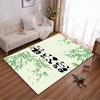 Cute Panda Pattern Carpet with Bamboo Design for Living Room Decor Suitable for Use As an Anti-slip for Living Room Bedroom Sofas