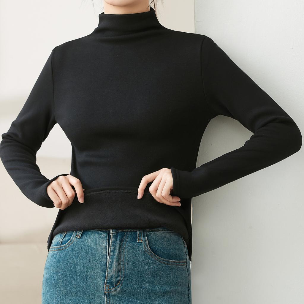 YYFS Women's Fashion Casual Solid Color Print Autumn Winter Keep Warm  Long Sleeves Half Turtleneck Knitting Sweaters
