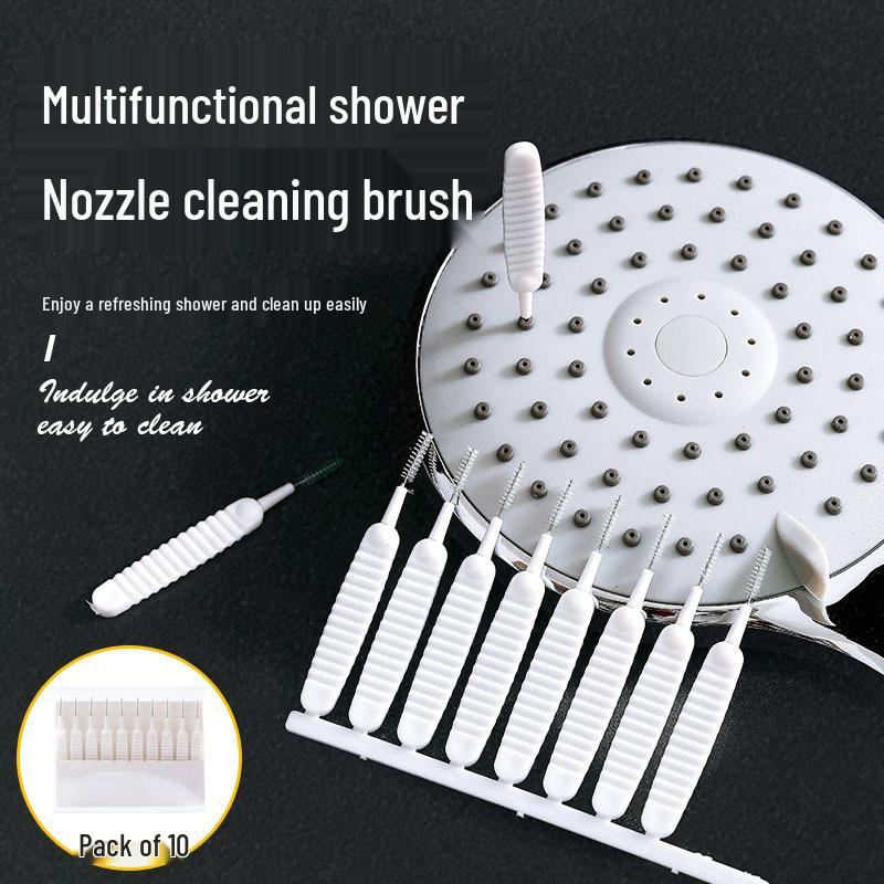 Multi-Functional Shower Head Cleaning Tool: Unclogging Needle & Crevice Brush