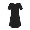 Women's Casual Short Sleeve Dress With Pockets Summer Bohemian Beach V-Neck Dresses