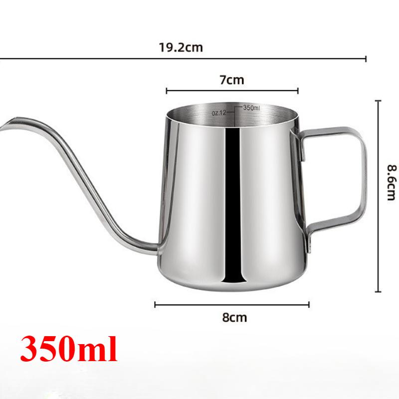 Hand Brewed Coffee Pot, Ear Filter, Long Mouthed, Fine Mouthed Stainless Steel Goose Neck Mouth, Long Mouthed Coffee Pot