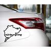 Nurburgring Sticker Funny Car Track Window Decal Racing Nurburgring Track Sticker Decoration