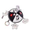 Infant Black And White Rattle Bell Wind Chime Baby Cot Hanging Rotation Bed Bell