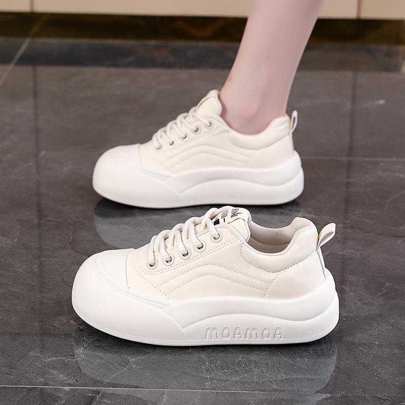 Fashion Women's Thick Soled Shoes New Spring Autumn Simple Comfortable Versatile Sports Shoes Daily Commuting Casual Women's Shoes