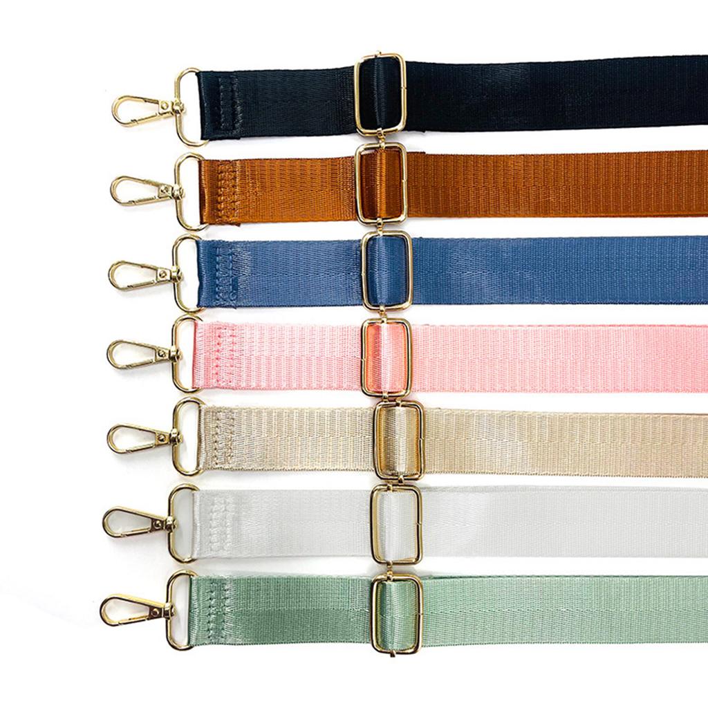 54in Handbag Shoulder Strap Replacement Nylon Strap for DIY Lady Purse Crossbody Bag Adjsutable Strap with Metal Hook