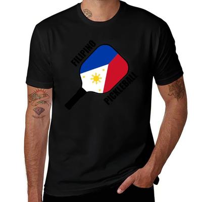 Cotton T-Shirt Man 100% Tshirt Shirt Cotton T Pickleball Filipino