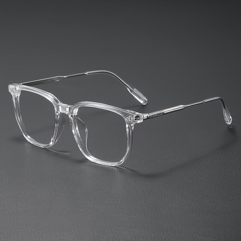1pc Fashion Glasses - Classic Square Metal Frame, Clear Lenses, Cyberpunk Style,Suitable for Men and Women