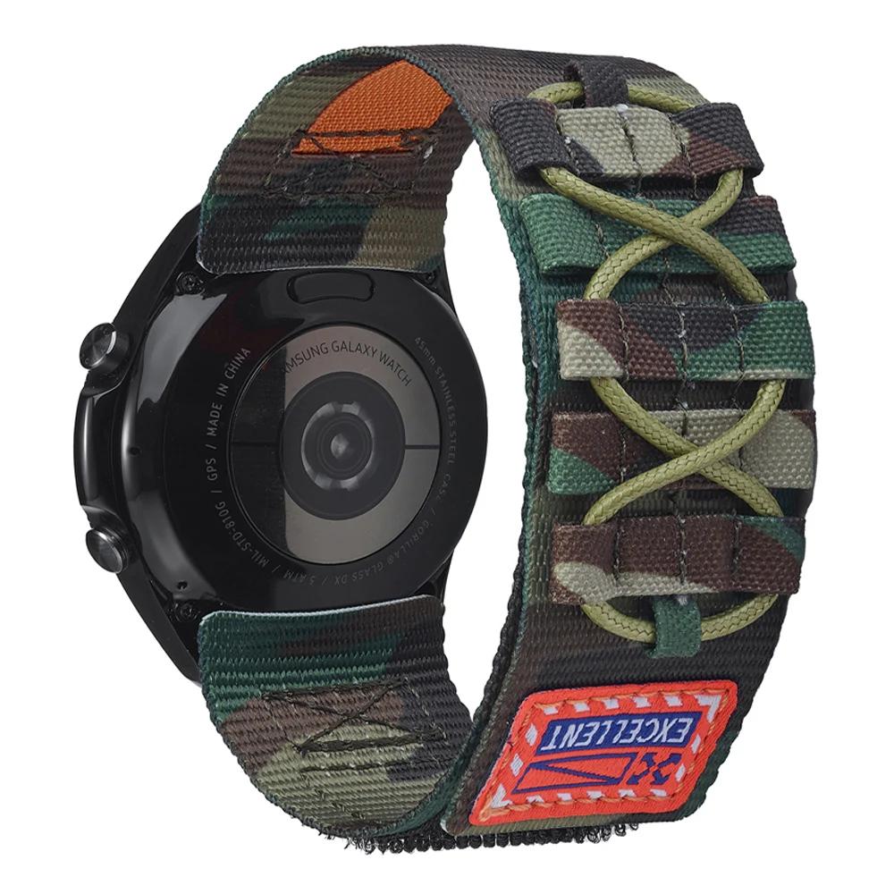 Bracelet en Nylon 20 22mm Pour Huawei Watch 4Pro GT4 46mm Bracelet Pour Samsung Galaxy Watch 7 6 5 4 40 44mm Pour Amazfit Balance GTR 4 47mm