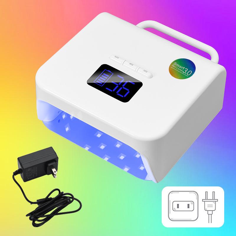 Мощная портативная беспроводная перезаряжаемая лампа для ногтей для быстрого высыхания и фототерапии