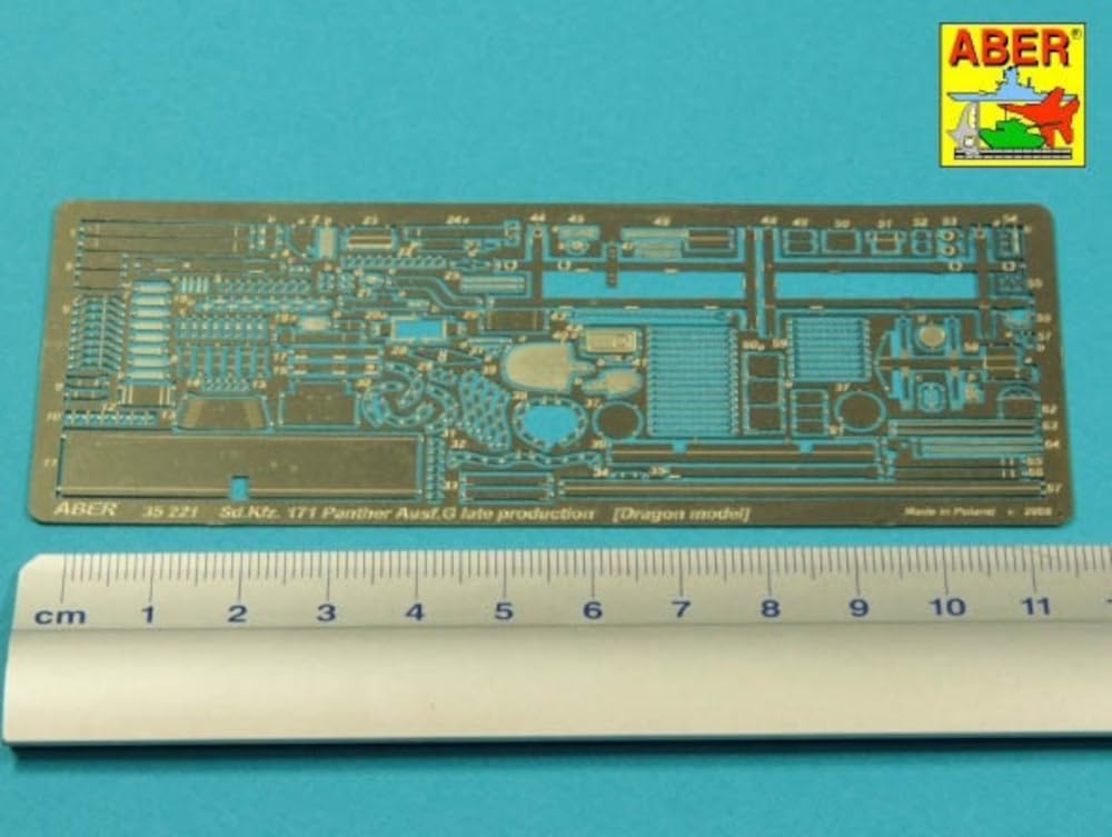 Aber 1/35 German Panther G Late Model Basic Set (for Dragon) Plastic Model Parts 35221 (Tank)