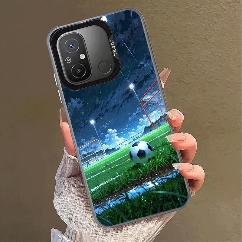 Fußball Design Stoßfeste Handyhülle für Xiaomi Poco X7 X6 X5 X3 Pro F7 Ultra M8 Redmi 15C 15 14C 13C 12C 10C 13 12