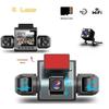 4-Channel Dash Cam, Front, Rear & Inside, 1080P Car Camera, Night Vision, G-Sensor, Driving Video Recorder