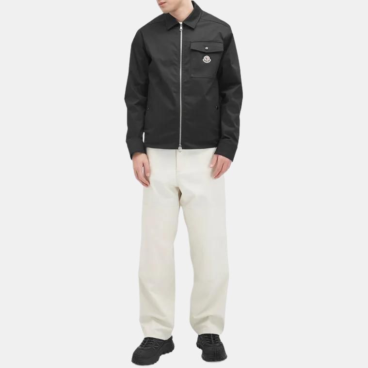 Moncler Logo Patch Zipped Shirt Jacket K10912F0000557448999