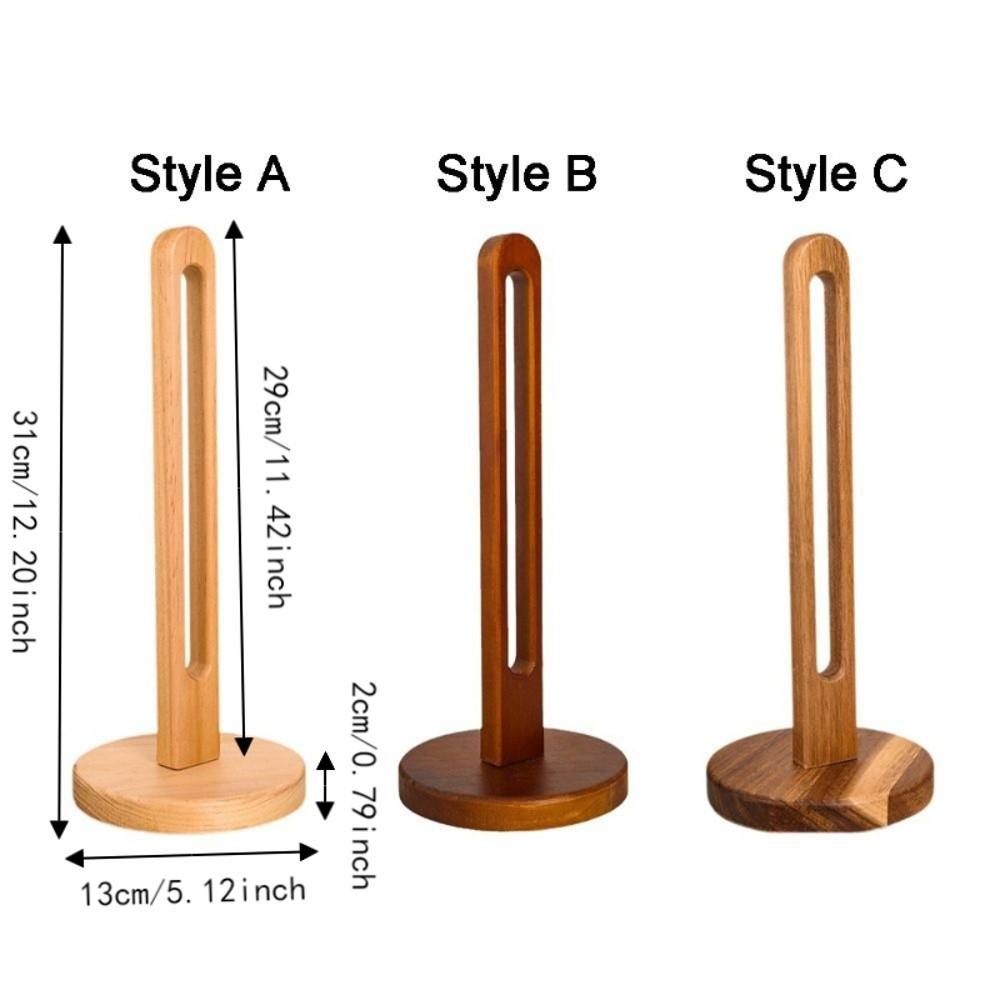 Moisture-proof Wooden Paper Towel Holder Non-Slip Roll Paper Holder  Dining Table