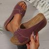Large Size Wedge Slippers Women's Summer New Breathable and Lightweight Outer Sandals Women