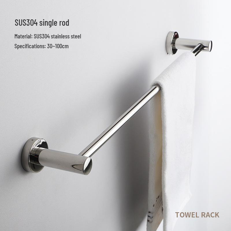 304 Stainless Steel Double Bar Bathroom Towel Rack