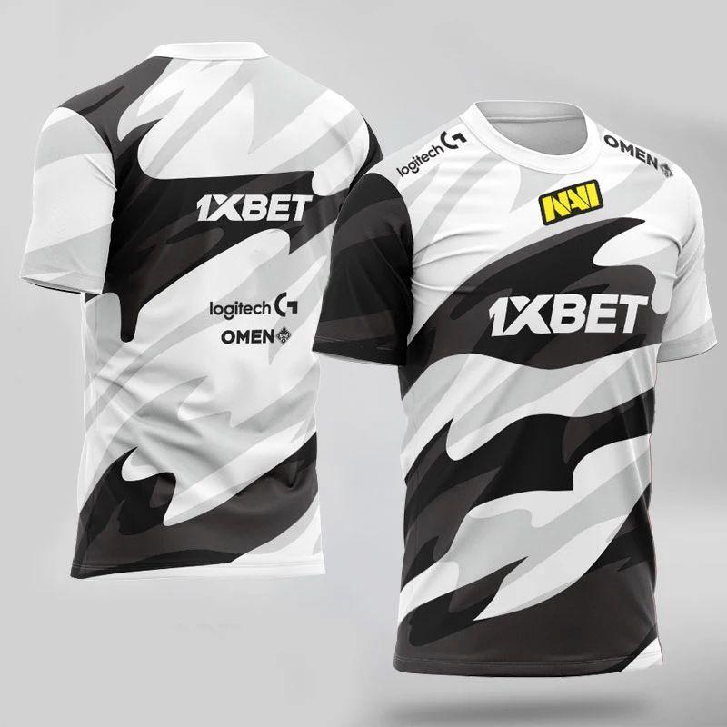 Sportteam uniform NAVI team top competitie sinlpe heren 3D digitale print korte mouwen T-shirt casual sporttop