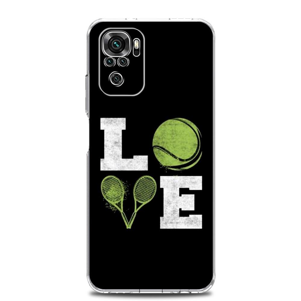 Tennis Ball Sport Phone Case For Xiaomi Redmi Note 13 12 5G 9S 9 8 10 11 Pro 4G 9T 13C 12C 10C 9C 9A 7 Clear Soft Silicone Cover