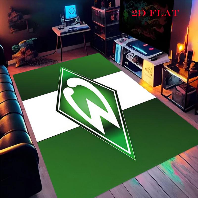 Poster Werder Bremen Tappeto per Soggiorno Camera da Letto Casa Decorazione Divano, Tappetino Antiscivolo per Giochi Bambini