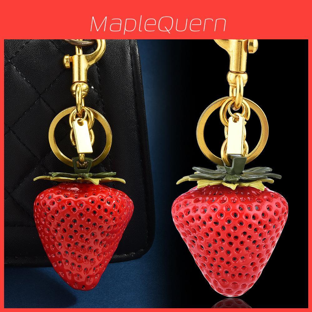 Fruit Keychain Gift For Women With Alloy Material And Handcrafted Detail For Bag Decoration