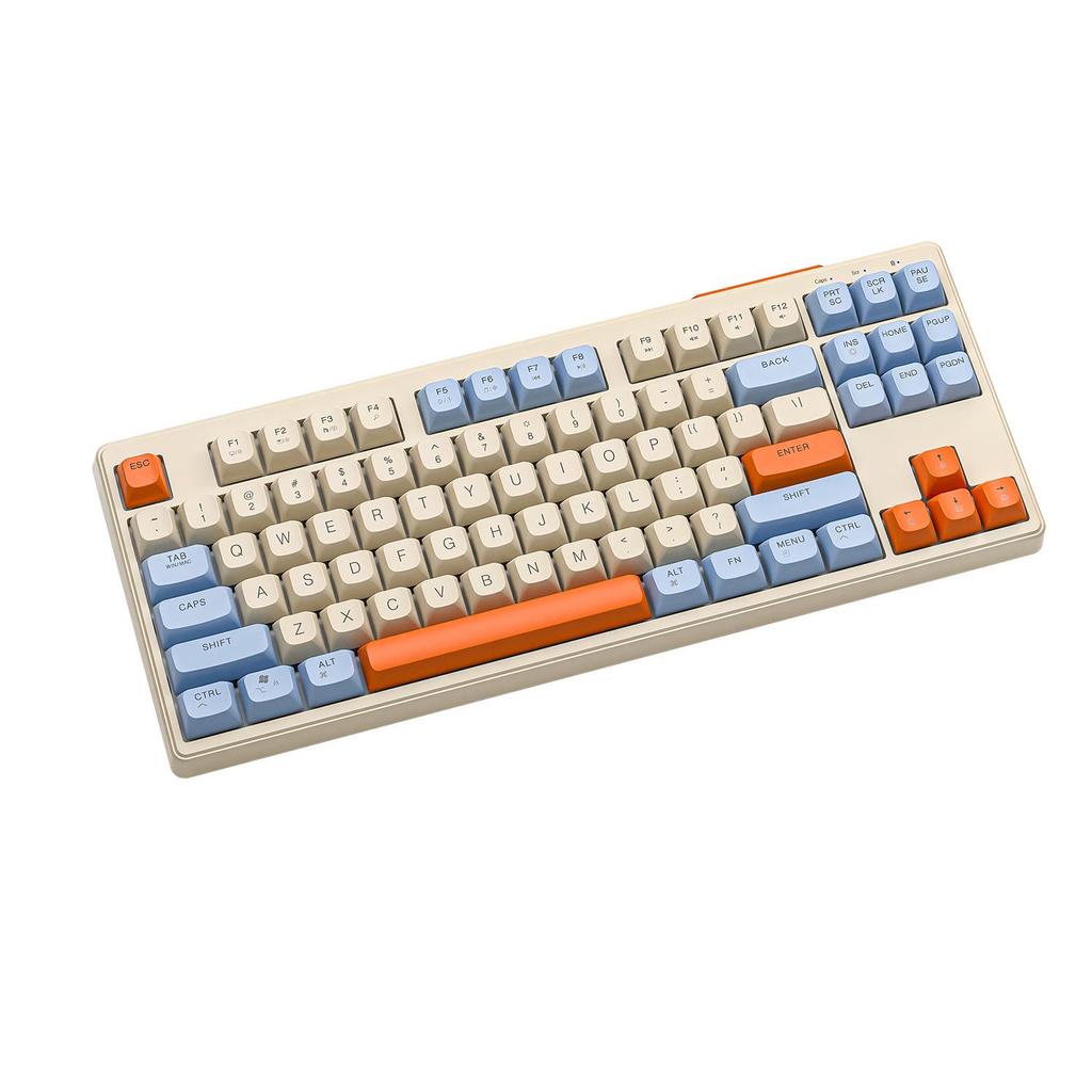 Free Wolf M87 Bluetooth Mechanical Feel Keyboard for Cloud Gaming & Office, Compatible with Xiaomi Tablets, Phones, and Computers