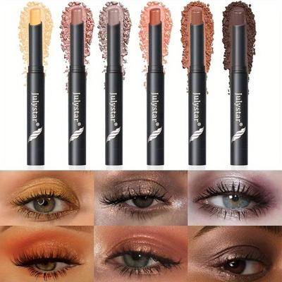 Lazy Pearlescent Rotating Eye Shadow Stick for Contouring, Shadowing, Highlighting, Lip Brightening, All In One