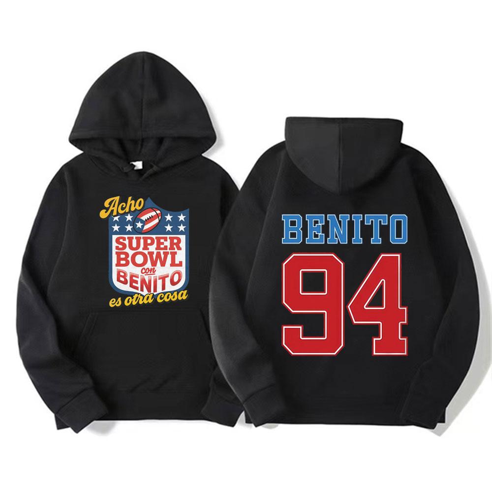 Benito Bowl Polčas 94 Fotbal Portoriko Boricua Měl bych pořídit Více Fotografií Mikiny Muži Ženy Móda Oversized Mikiny s Kapucí