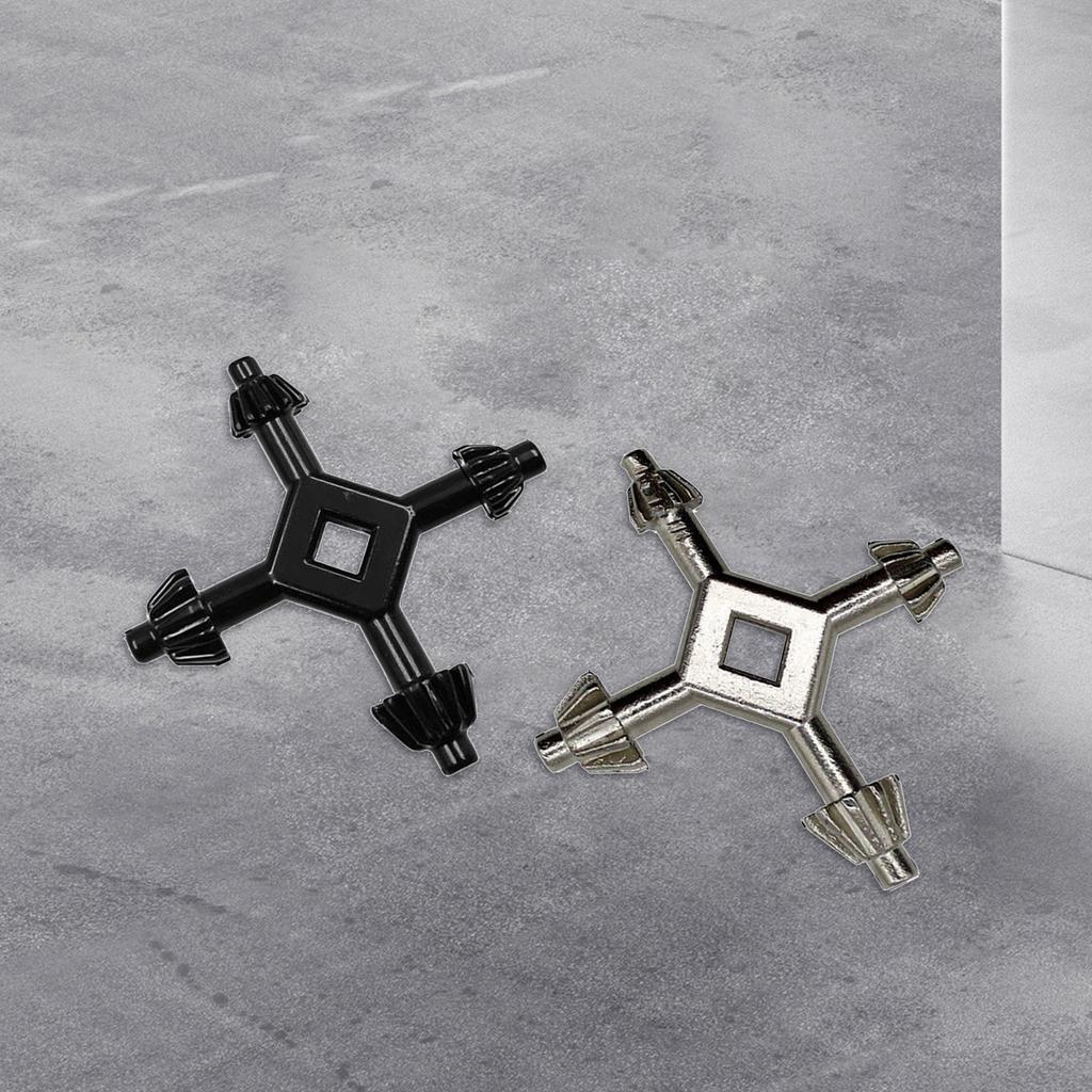 Versatile 4 In 1 Drill Chuck Wrench Carbon Steel Hand Tool Universal Drill Chuck Tool Versatile Chuck Spanner for Home