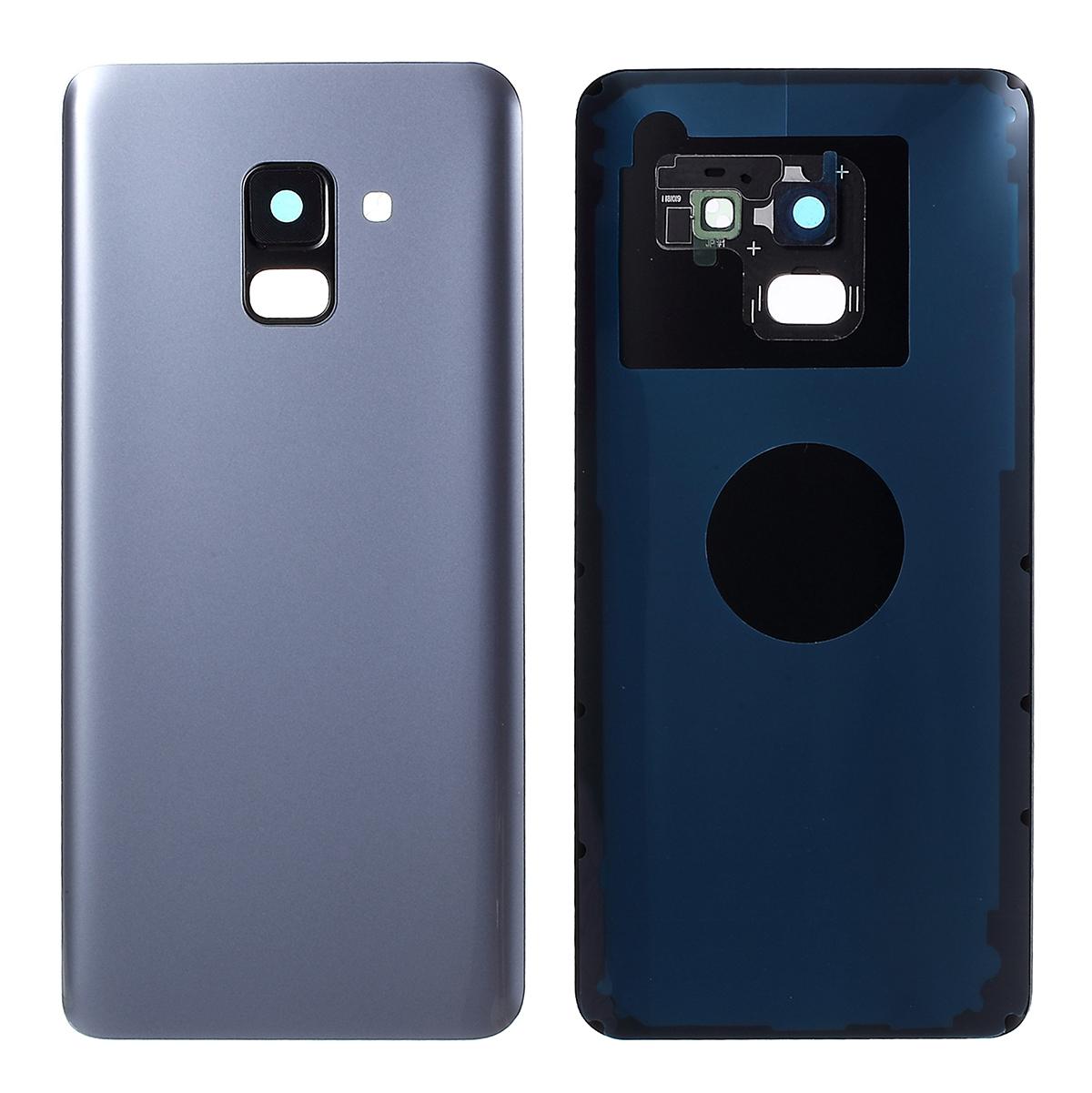 

Back Battery Housing Cover with Camera Ring Lens Cover Part (without Logo) for Samsung Galaxy A8 (2018) A530 Silver
