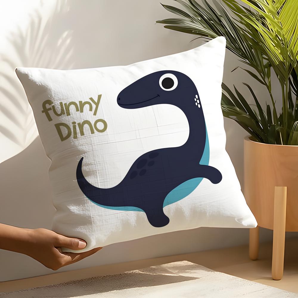 Cute Jurassic Dinosaur Pillow Case Home Living Room Decoration Linen Pillow Cases Cushion Cover
