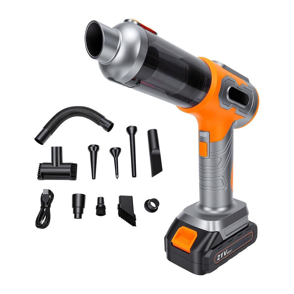 Cordless Vacuum Cleaner 4 in 1 Car Vacuum High Power 18000PA Handheld with Blow Function Long Battery Life LED Light