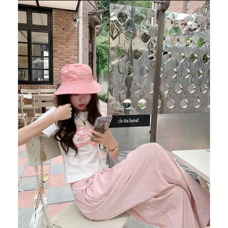 Summer Women's Wide Leg Pants High Waisted Loose Draped Casual Pants