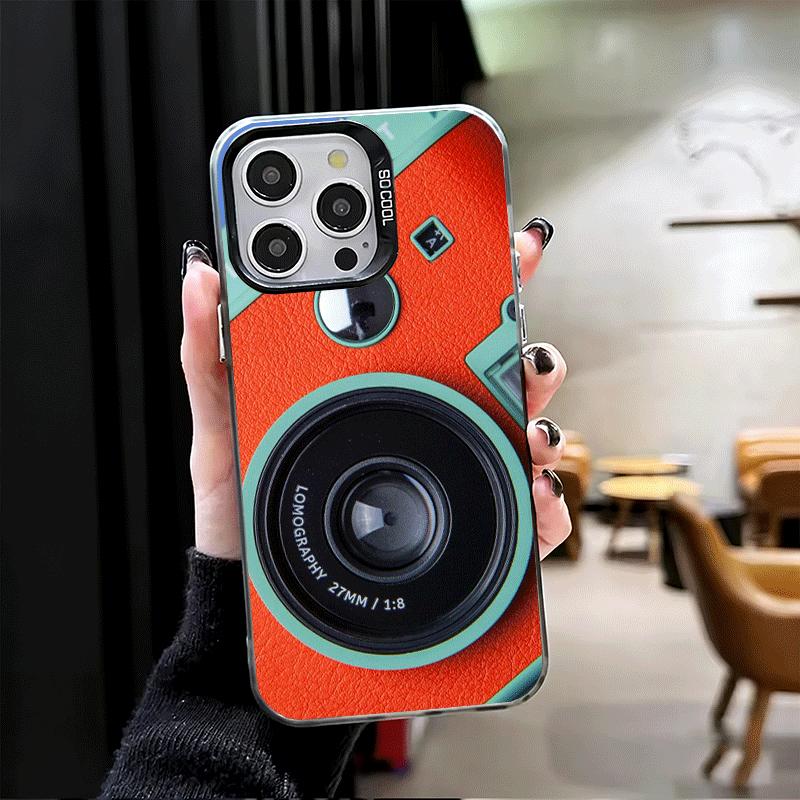 Vintage Classic Camera Pattern Soft Phone Case for iPhone 15 16 17 Pro Max 17Air 16E 14 Plus 13 12 Mini Shockproof Cover Back Sh