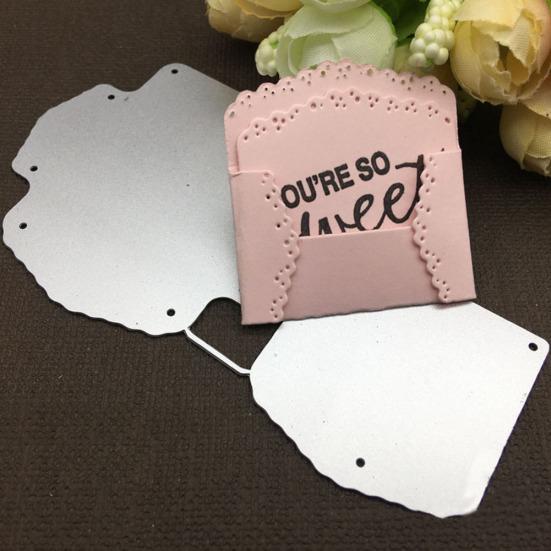 Zarf Posta Metal Kesme Kalıpları DIY Scrapbook Kabartma Kağıt Kartları El Sanatları Şablonu