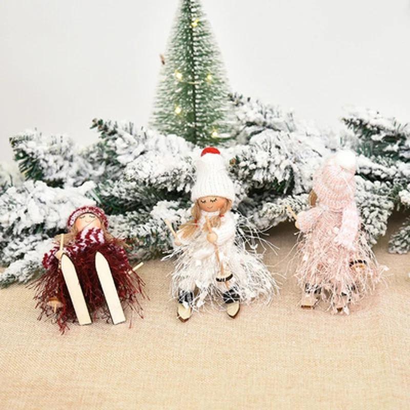 Ski Girls New Year Gift Cute Christmas  Doll Xmas Tree Ornament Christmas Decoration for Home 2021  Decor