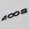 Autocollants de Voiture ABS 3D Lettres Logo Noir Chrome 2008 3008 4008 5008 Emblème Badge Pour Peugeot Autocollant Décalcomanie Coffre Arrière Accessoires