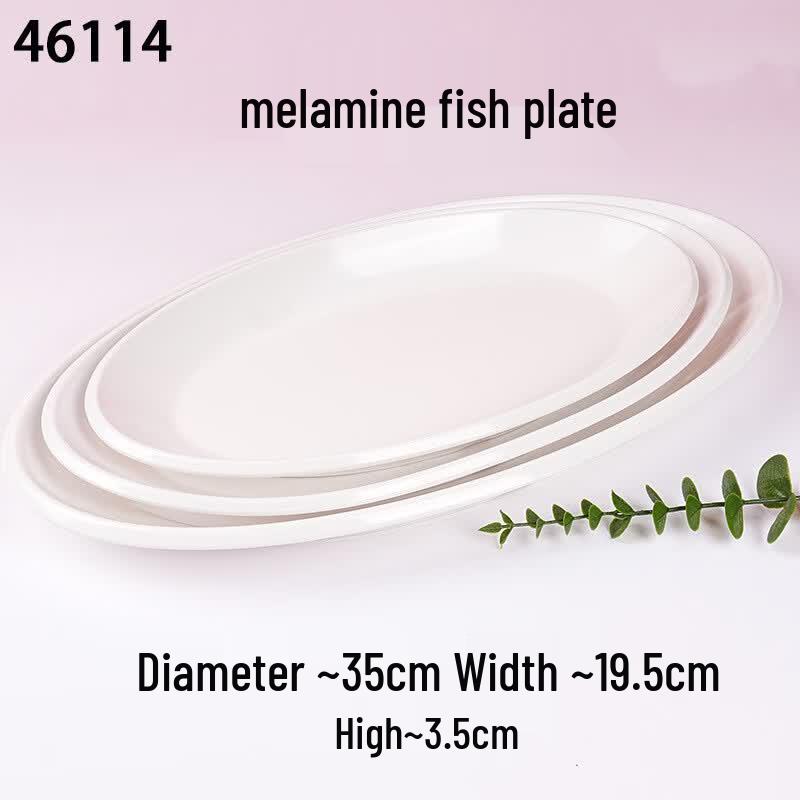 Melamine Oval Fish Serving Platter