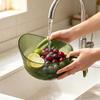 Multifunctional Rice Washing Bowl Plastic Colander Sieve Vegetable Drainer Basket Kitchen Tools Food Beans Sieve Fruit Drainer