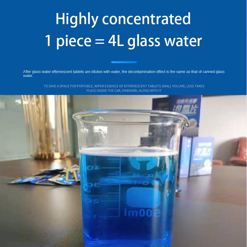 10/20/50PCS Solid Car Windshield Cleaner Concentrated Effervescent Tablets For Auto Wiper Glass Kitchen Window Toilet Cleaning