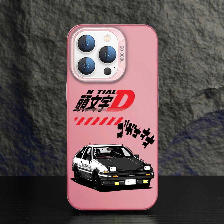 

Soft Shell Phone Case for iPhone 16e 11 12 13 Pro Max 14 15 16 Plus 17 Air Initial D Anime Car Cool iPhone 16 Pro