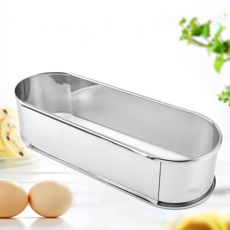 

Stainless Steel Mousse Ring Oval Metal Cookie Molds Set Dumplings Wrappers Cutter Maker Tool Cake Mould top sale CN